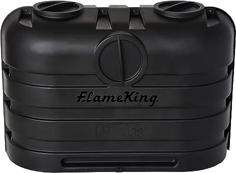 Flame King Dual 30lb LP Propane Tank Light Plastic Heavy Duty Cover RV Trailer White