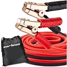 CARTMAN 1 Gauge 20 Feet Jumper Cables 800AMP Heavy Duty Booster Cables with Carry Bag