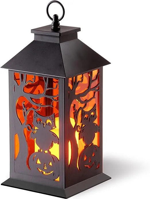 National Tree 12" Halloween Lantern with Candle