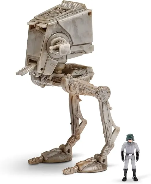 Star Wars Micro Galaxy Squadron Light Armor Class at-ST - 3-Inch Vehicle with 1-Inch at-ST Driver Micro Figure