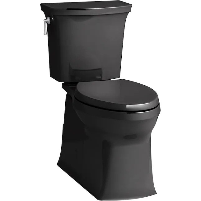 Corbelle 1.28 GPF Comfort Height Two-Piece Elongated Toilet with Revolution 360 Flushing Technology and Left-Hand Trip Lever