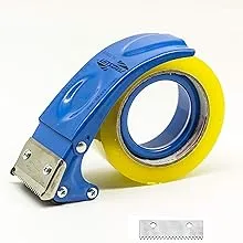 Metal Handheld 2 Inch Tape Gun Dispenser Packing Packaging Sealing Cutter Blue