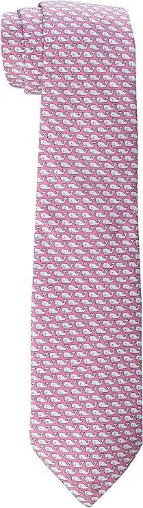 Vineyard Vines Whale Print Tie Light Pink