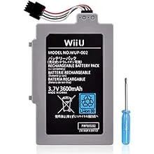 UCEC Wii U Gamepad Battery, Wii U Accessories 3600 mAh Wii U Battery Replacement Rechargeable Battery Pack Compatible for Nintendo Wii U Gamepad Wup