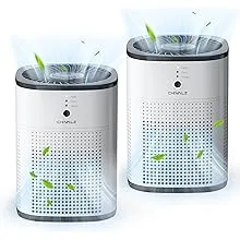 2 Pack CHIVALZ Air Purifiers for Bedroom, Air Purifiers for Home Bedroom, Quiet 