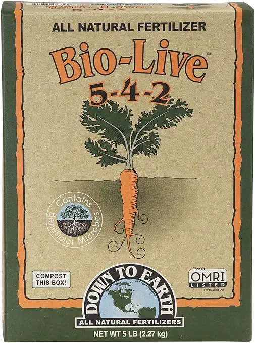 Down to Earth Organic Bio-Live Fertilizer Mix 5-4-2, 5 lb