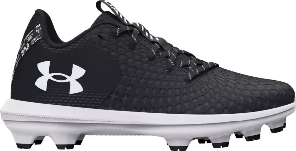 Girls' Glyde 2 TPU Jr. Softball Cleats - Black, 1, Under Armour