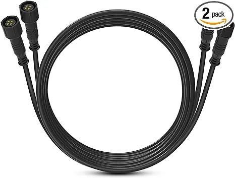 MICTUNING 10FT 4 Pin RGB Rock Light Extension Wire Cable - Only for 4 and 8 Pods RGB LED Rock Lights Connection (2 Pack)