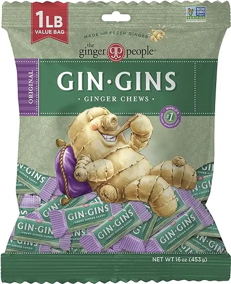 Ginger People Chewy Ginger Candy, Gluten Free, 3 Ounces (Pack of 12)