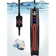 fishkeeper Ultra-Safe Intelligent Submersible Aquarium Heater 300W/500W/800W Electronic Precision Thermostat Fish Tank Heater with Run-Dry and Overheat Protection for 40~220 Gallon Fish Tankfishkeeper Ultra-Safe Intelligent Submersible Aqu…