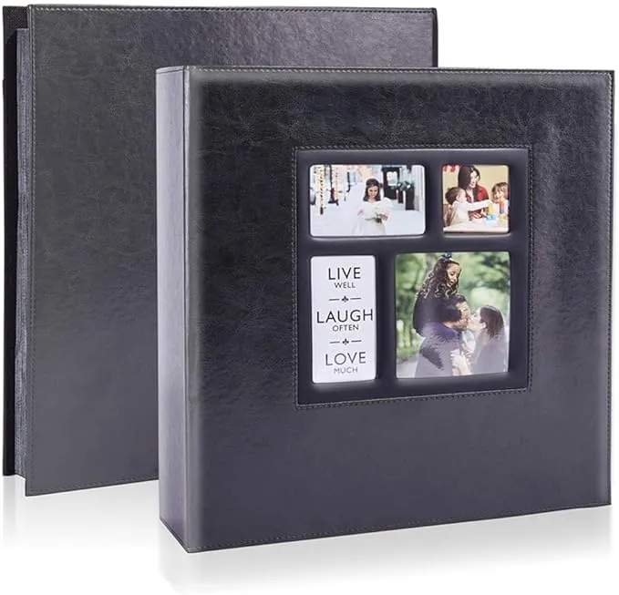 Artmag Photo Album 4x6 600 Photos, Large Capacity Wedding Family Leather Cover