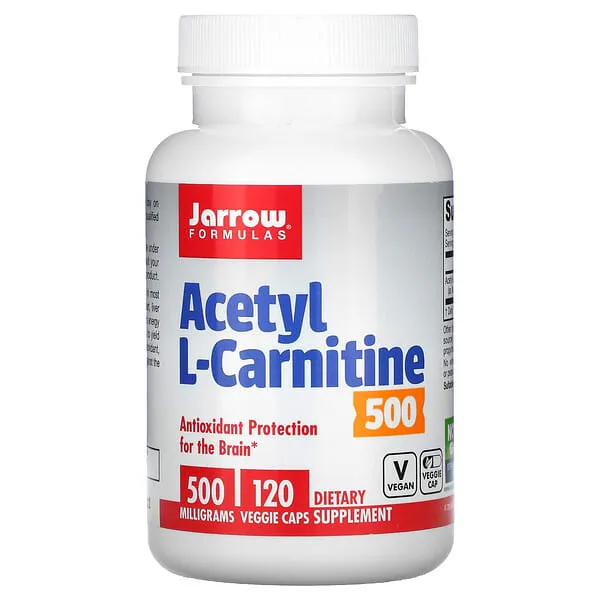 Jarrow Formulas Acetyl L-Carnitine Capsules, 500mg - 120 count