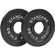 Steel Olympic Plates - 2.5lb Pair, Size: 2.5 lbs, Black