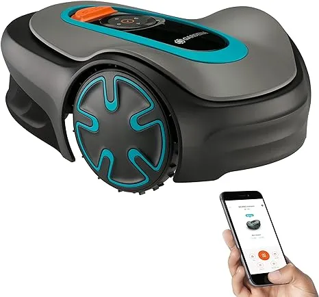 Gardena SILENO Minimo Automatic Robotic Lawn Mower, with Bluetooth app and Boundary Wire