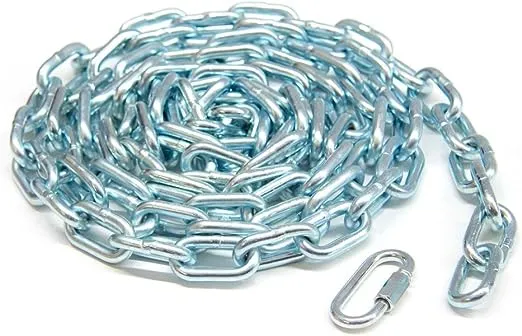 698351 3/16-inch x 15 ft. Zinc-Plated Proof Tested Coil Chain with 3/16-inch Quick Link, 800 lb. Safe Working Load, Grade 30, General Purpose Chain