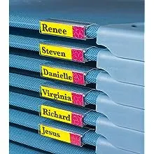 Angeles Name Clips for Cots, Plastic Name Tags for Daycare, Preschool, Classroom Cot Identifiers, 5 Pack