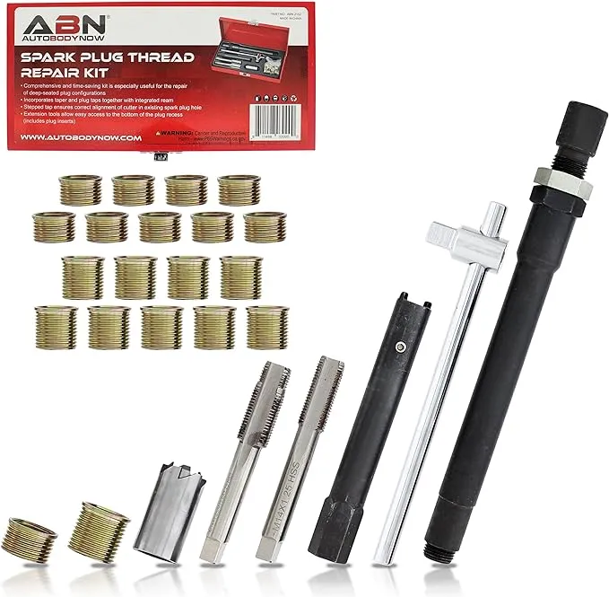 Spark Plug Thread Repair Metric Rethreading Set Rethreading Tool Kit ABN 2152