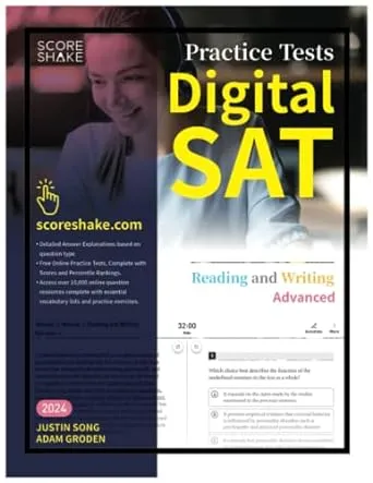 Scoreshake Digital SAT Reading and Writing Advanced Practice Tests