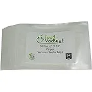 50 ct Zipper Vacuum Seal FoodVacBags- Various Sizes compatible with Weston