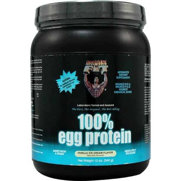 "Healthy 'n Fit, 100% Egg Protein Powder, Vanilla, 12 Oz"