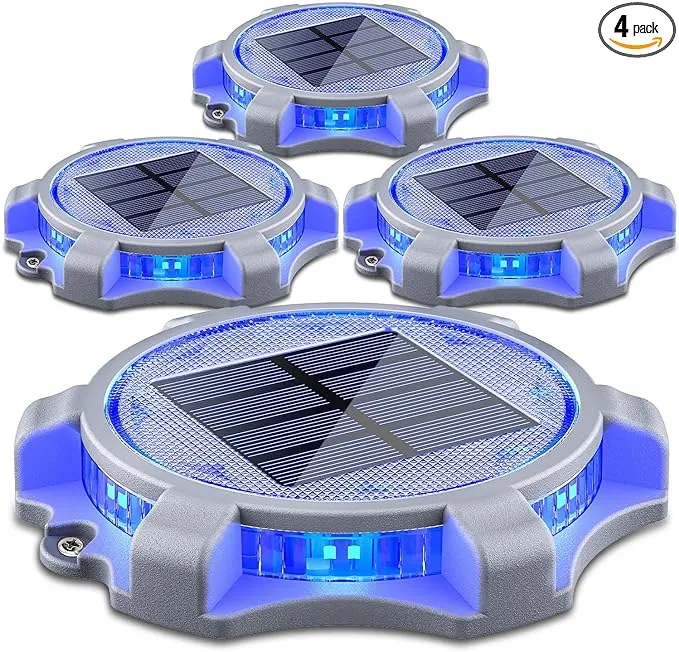 SIEDiNLAR Solar Decking Lights Solar Deck Lights with 2 Modes, Solar Ground ...