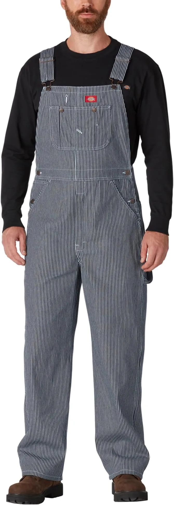 Dickies Men's Hickory Stripe Bib Overalls