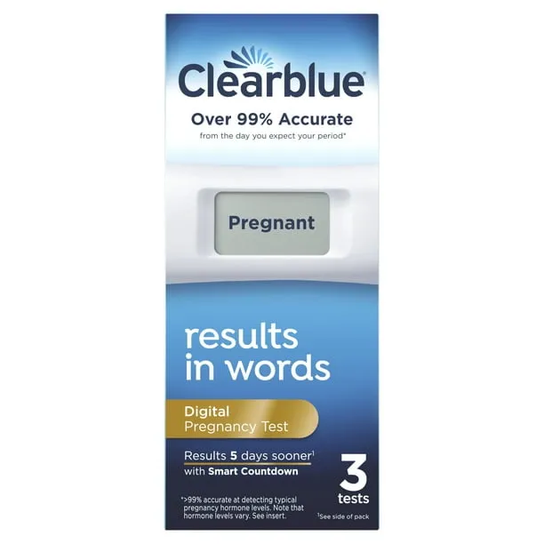 Clearblue Digital Pregnancy Test with Smart Countdown - 3 ct