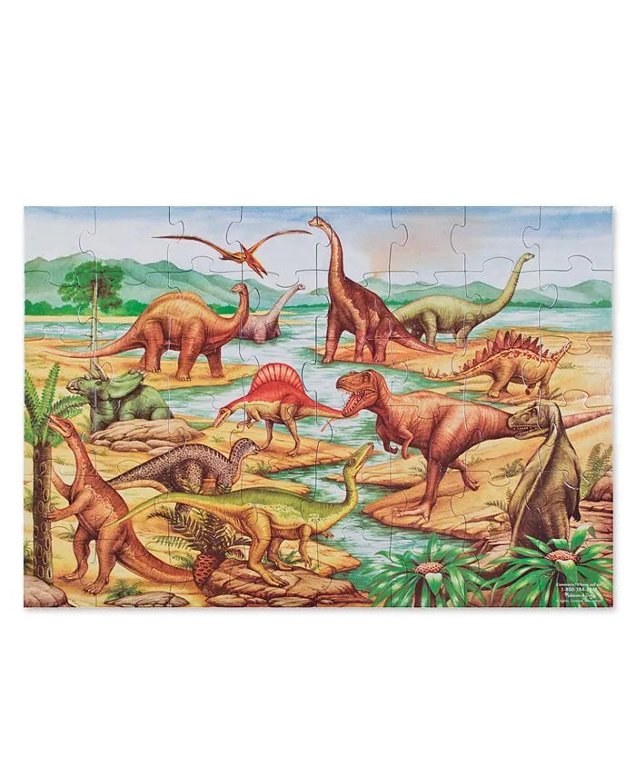 Melissa &amp; Doug 48 Piece Dinosaur Floor Puzzle New 