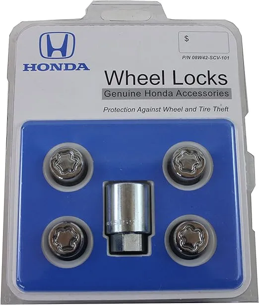 Honda Genuine Accessories 08W42-SCV-101 Alloy Wheel Lock