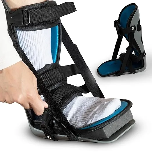 Alpha Medical Plantar Fascitis Night Splint Heel & Foot Pain; P.F. Brace L4398 (Medium (Men's shoe size 7.5-10 / Women's shoe size 8-10.5))