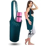 Zenifit Yoga Mat Bag - Long Tote with Pockets - Holds More Yoga Accessories. Cute Yoga Mat Holder with Bonus Yoga Mat Strap Elastics. Stylish and Practical Yoga Mat Bags and Carriers for Women