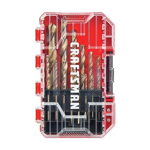 Craftsman Drill Bit Set, Gold Oxide, 14 Pieces