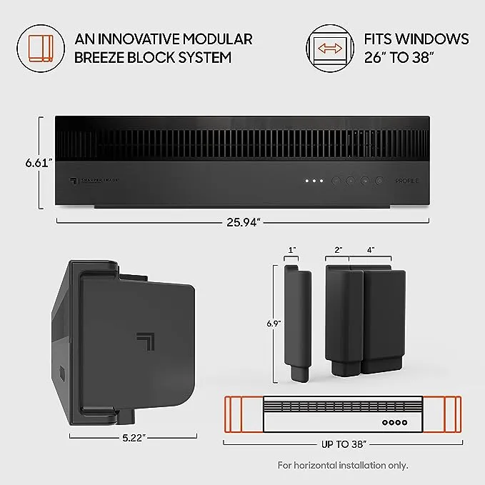 Window Fan with 3 Speeds, Reversible Exhaust Mode, Weather Resistant