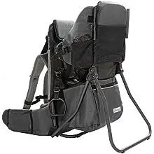 ClevrPlus Cross Country Baby Backpack Hiking Child Carrier Toddler Gray