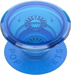 PopSockets Translucent Phone Grip with Expanding Kickstand, PopSockets for Phone, Translucent PopGrip - Ultra Blue