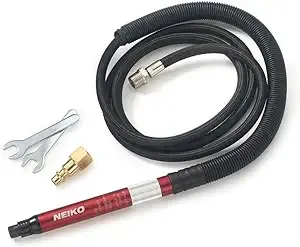 NEIKO 10649A Micro Air Die Grinder | 1/8" (3mm) Capacity | Pencil Type | 54,000 RPM | For Cleaning Dies, Rotors, Backing Plates, Brake Pads, Mounts, Etc.