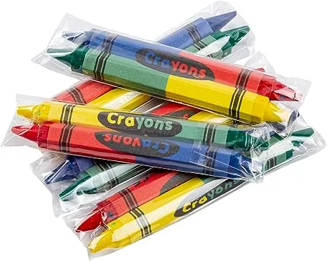 4-Color Double End Honeycomb Crayons, Case of 500