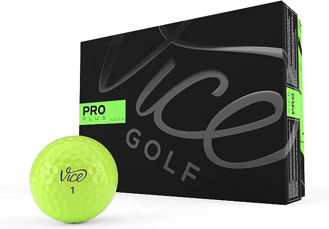 Pro Plus Golf Balls, Lime - Vice