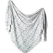 Knit Swaddle Blanket, Trout | Copper Pearl