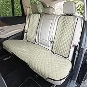 FH Group Car Seat Cushion Rear Set Faux Leather Automotive Seat Cushions - Universal Fit, Rear Car Seat Cushion, Car Seat Cushions With Non-slip Silicone Backing for SUV, Sedan, Van Gray