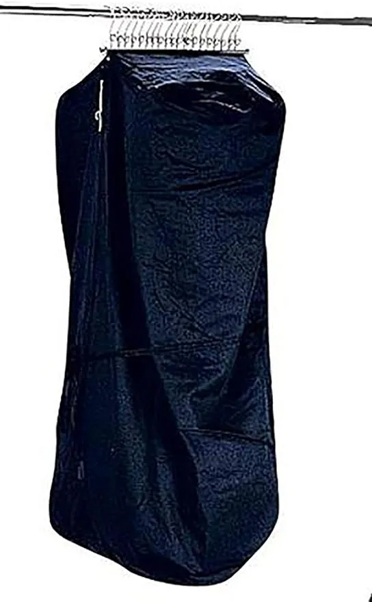 SSWBasics 42 Inch Heavy-Duty Canvas Garment Bags for Hanging Clothes - Water Resistant Clothes Bags for Travel with Utility Pockets - Durable Closet and Retail Storage Hanging Clothes Travel Bag