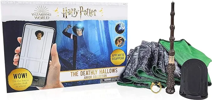 Wow! Stuff Collection The Deathly Hallows Junior Collection - Invisibility Cloak, Elder Wand and Resurrection Stone Harry Potter (WW-1171US-AMZ)