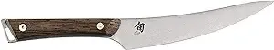 Shun Cutlery Kanso Boning & Fillet Knife 6.5”, Easily Glides Through Meat and Fish, Authentic, Handcrafted Japanese Boning, Fillet and Trimming Knife,Silver