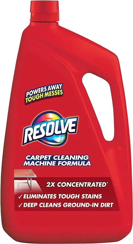 Resolve Professional Steam Carpet Cleaner Solution Shampoo, 96oz, 2X Concentrate, Safe for Bissell, Hoover & Rug Doctor, Carpet Cleaner, Carpet Cleaner SolutionResolve Professional Steam Carpet Cleaner Solution Sha…