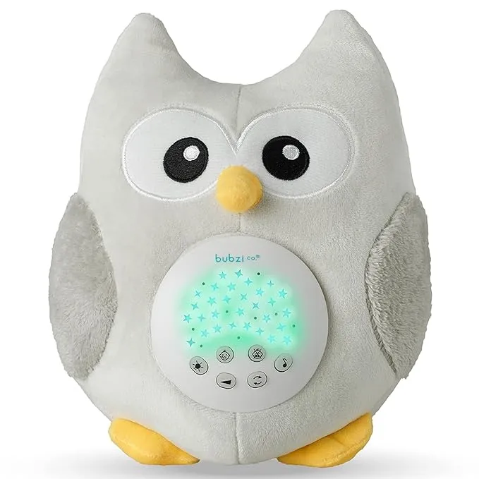 Baby Soother Cry Activated Sensor Toys Owl White Noise Sound Machine, Toddler Sleep Aid Night Light, Unique Baby Girl & Baby Boy Gifts, Woodland Baby Shower New Baby Gift Gender NeutralBaby Soother Cry Activated Sensor Toys Owl White Noise Sound Machine,