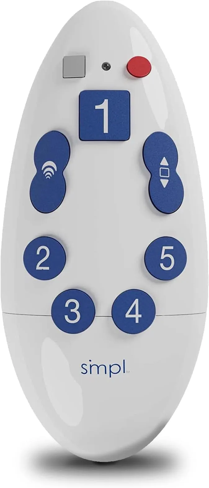 Smpl Simple TV Remote for The Elderly - This Universal Large Button Remote Control Helps The Elderly & Visually Impaired on Virtually Any TV | Supports IR TVs, Cable, Satellite & Sound Bars