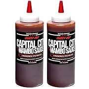 Capital City Mambo Sauce Sweet Hot, Washington DC Wing Sauces, Perfect Condiment for Wings Chicken Pork Beef Seafood Burgers Rice or Noodles, 12oz (2 Pack)