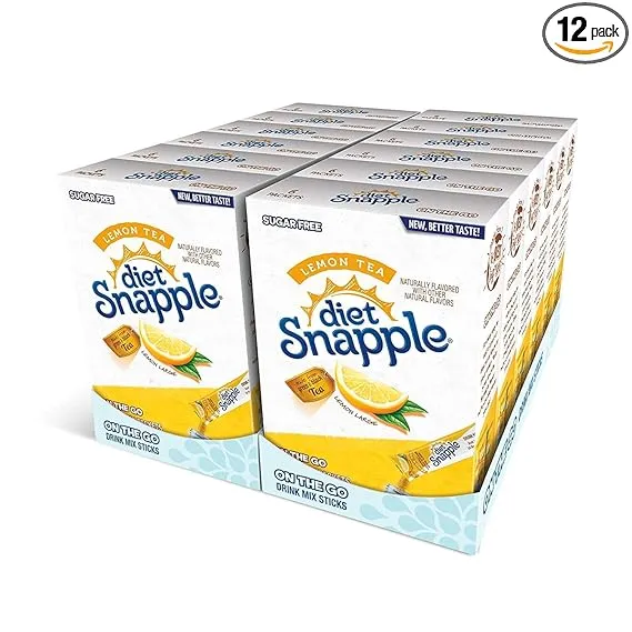 Diet Snapple – Sugar Free & Delicious, Made with Natural Flavors (Diet Lemon, 72 Sticks)Diet Snapple – Sugar Free & Delicious, Made with Natural Flavors (Diet Lemon, 72 Sticks)