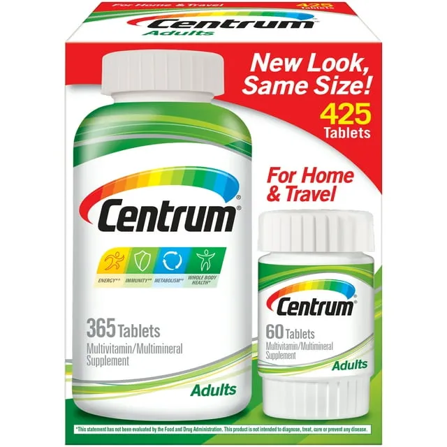 *CLEARANCE* - Centrum Adults 3x200 (600) Tablets Multivitamin Supplement 06/24