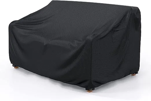 Heavy Duty Patio Sofa Cover Waterproof, Mrrihand 2-Seater Outdoor Sofa Loveseat Cover, Outdoor Patio Furniture Cover with Air Vent and Handles, 60" L×42" D×30" H, BlackHeavy Duty Patio Sofa Cover Waterproof, Mrrihand 2-Seater Outdoor Sofa Loveseat Cover,